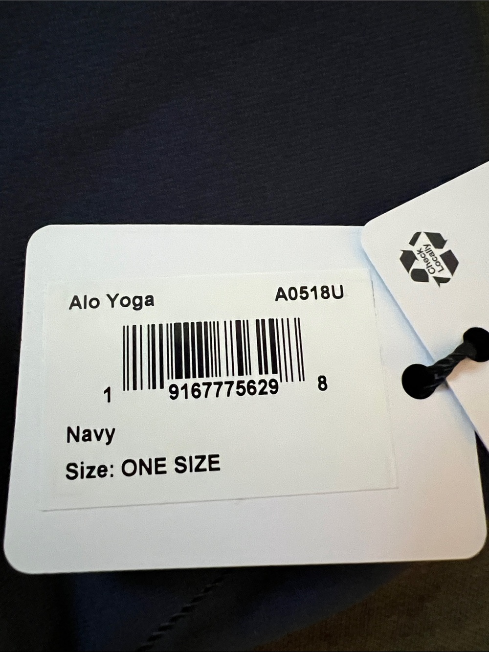 ALO Yoga Navy Performance Conquer Headband NWT - Picture 3 of 7